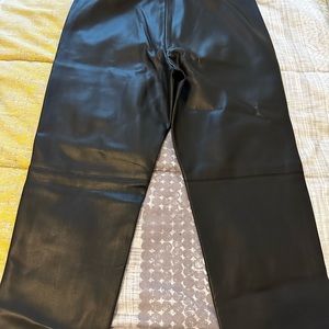 Zara false leather pants